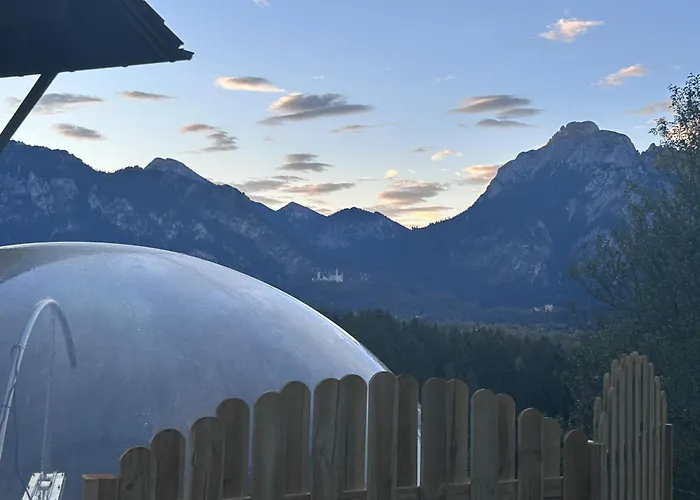 Lüks kamp alanı Bubble Tent Im Allgaeu *